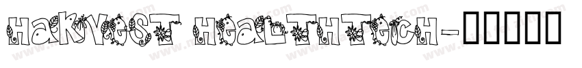 HARVEST HEALTHTECH字体转换